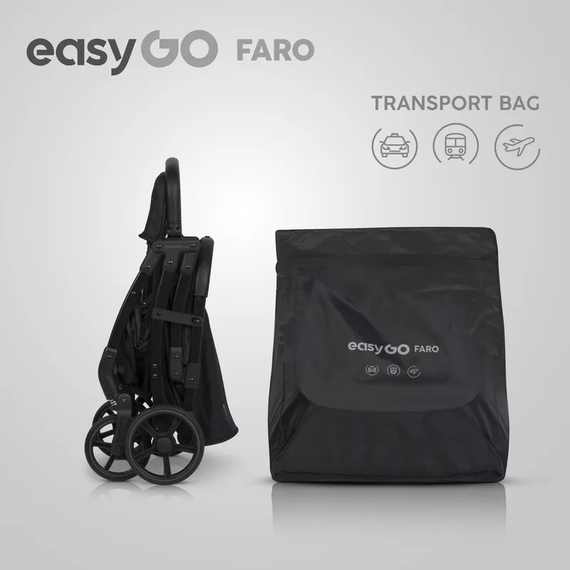 EASY GO Wózek Dziecięcy FARO EBONY BLACK