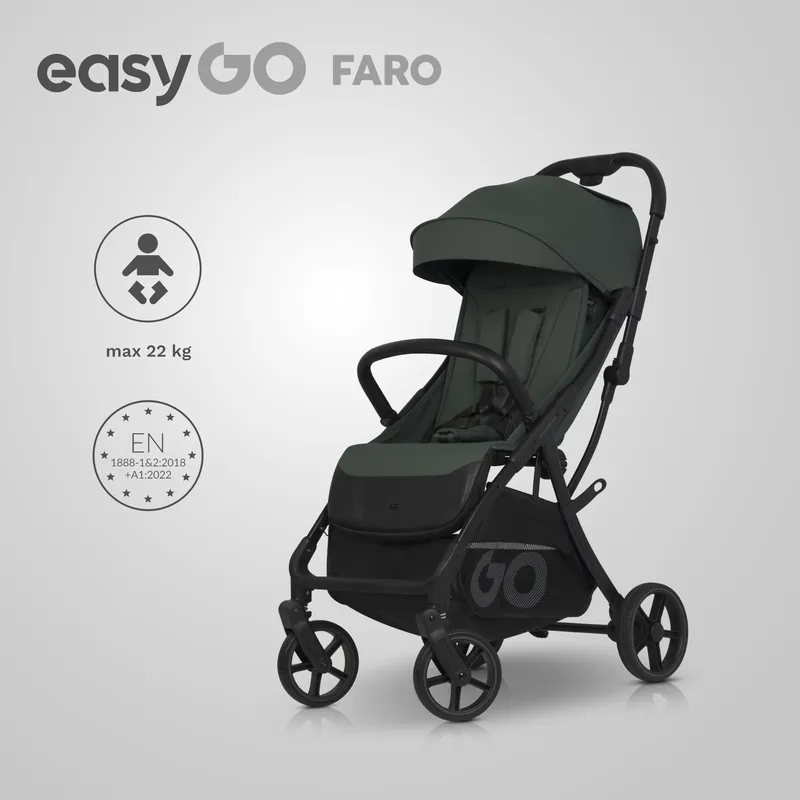 EASY GO Wózek Dziecięcy FARO SAGE GREEN