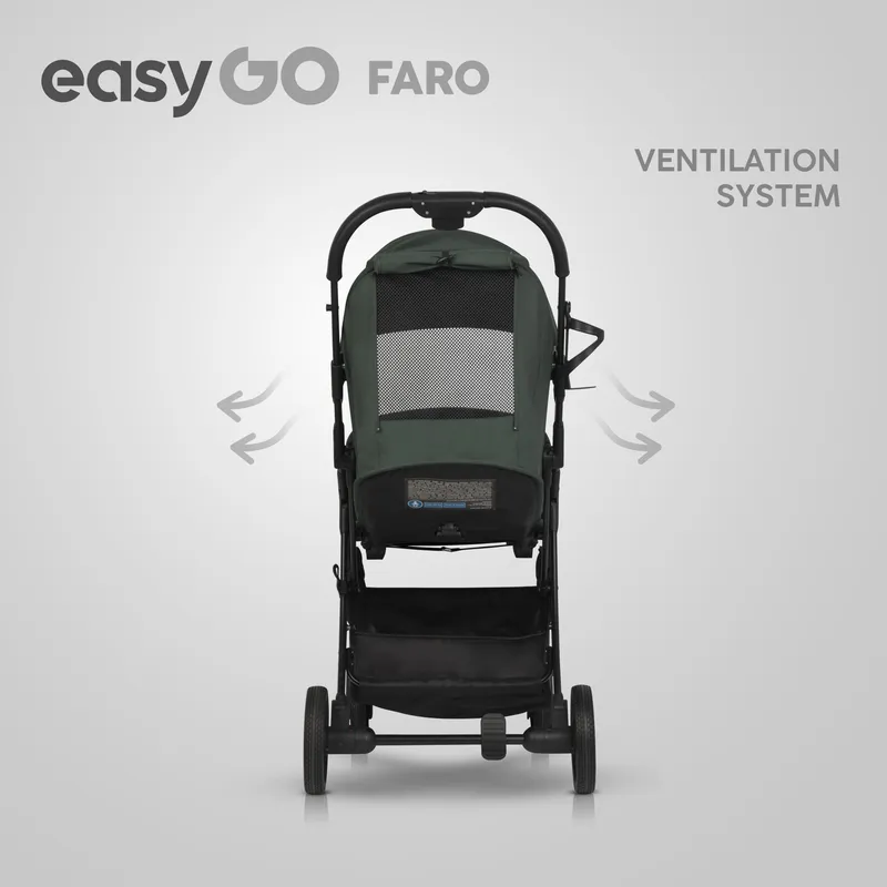 EASY GO Wózek Dziecięcy FARO SAGE GREEN