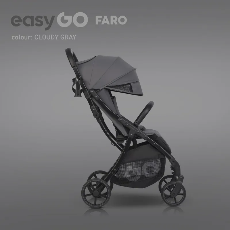 EASY GO Wózek Dziecięcy FARO CLOUDY GRAY