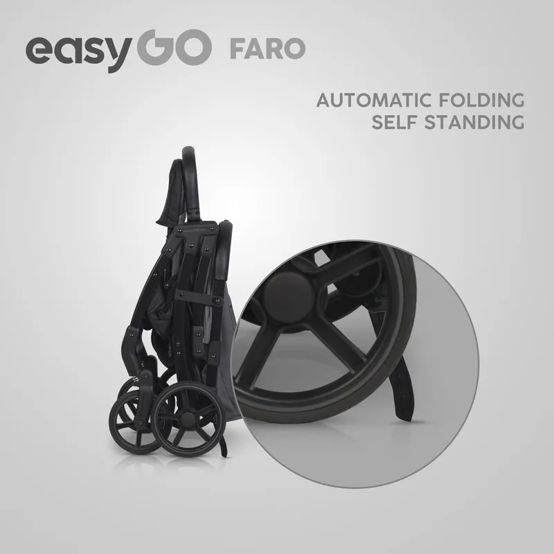 EASY GO Wózek Dziecięcy FARO CLOUDY GRAY