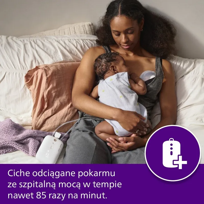 AVENT SCF532/11 Elektryczny Podwójny Laktator Samonośny