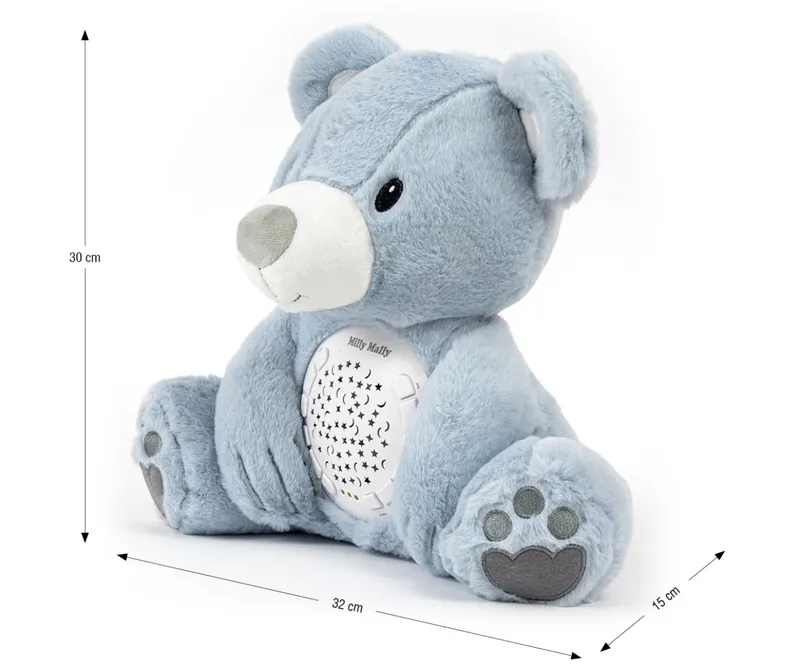 MILLY MALLY Zabawka Pluszowa Z Projektorem Milly Bear Blue
