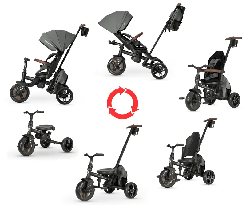 MILLY MALLY 6340 Qplay Rowerek Trójkołowy Comfo Max Grey