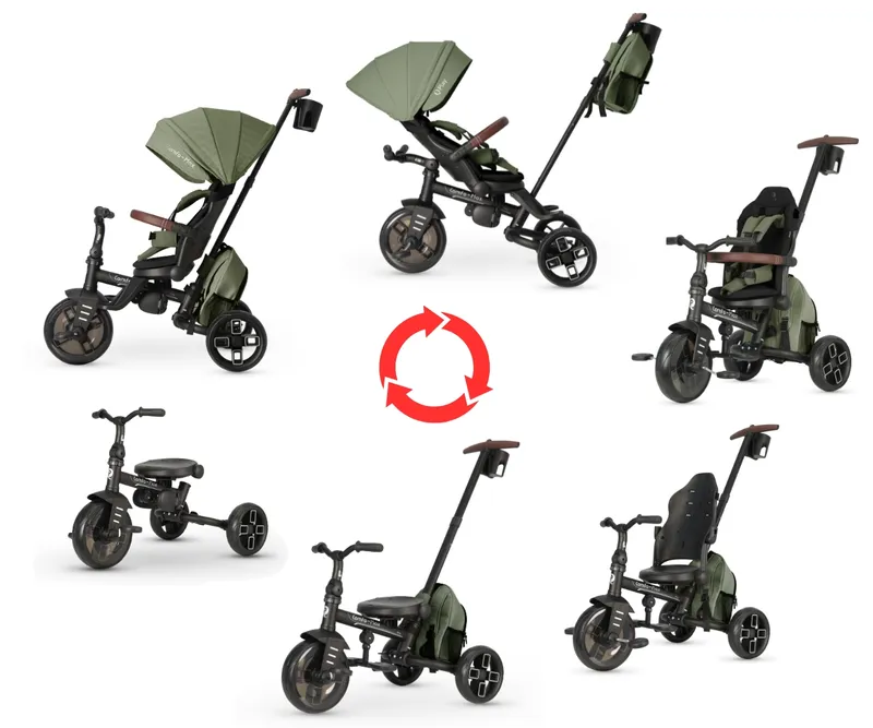 MILLY MALLY 6301 Qplay Rowerek Trójkołowy Comfo Max Olive Green