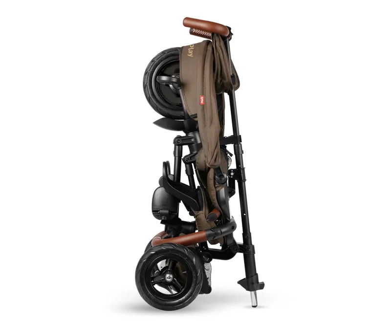 MILLY MALLY 6299 Qplay Rowerek Trójkołowy Rito Deluxe Rubber Brown