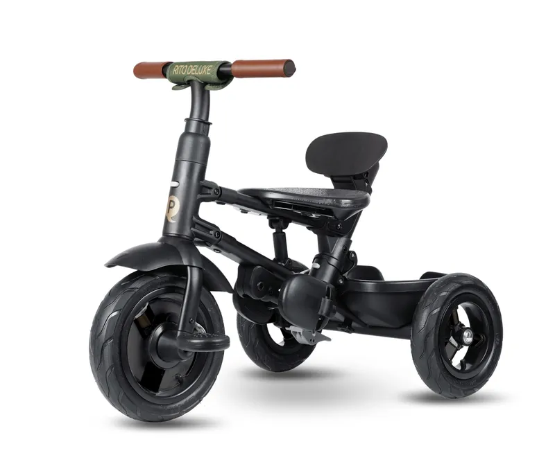 MILLY MALLY 6298 Qplay Rowerek Trójkołowy Rito Deluxe Rubber Olive