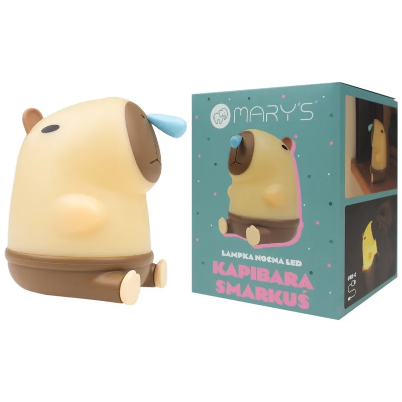 MARY'S MW61421 Lampka Nocna LED Kapibara Smarkuś