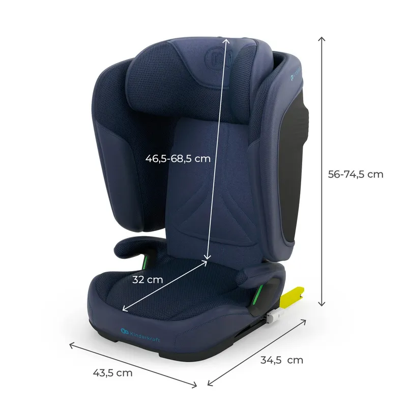 KINDERKRAFT Fotelik Samochodowy UNITY 2 I-Size Navy