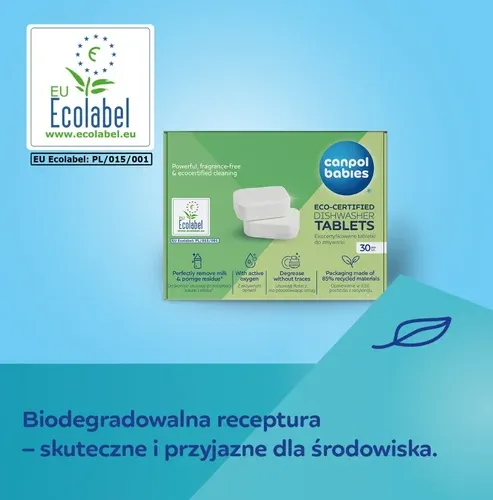 CANPOL 1/502 Ekocertyfikowane Tabletki Do Zmywarki 30 szt
