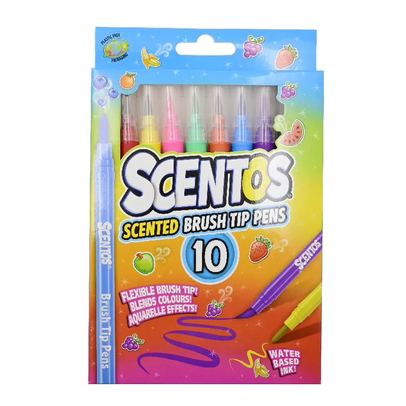 SCENTOS ST 20465 Pachnące Flamastry - PĘDZELKI 10szt