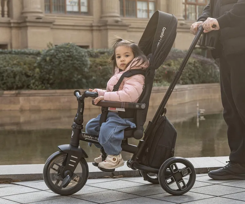 MILLY MALLY 6300 Qplay Rowerek Trójkołowy Comfo Max Black