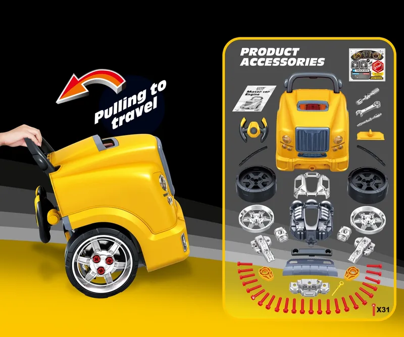 MILLY MALLY 6429 Silnik Rozkręcalny N-Gine Yellow