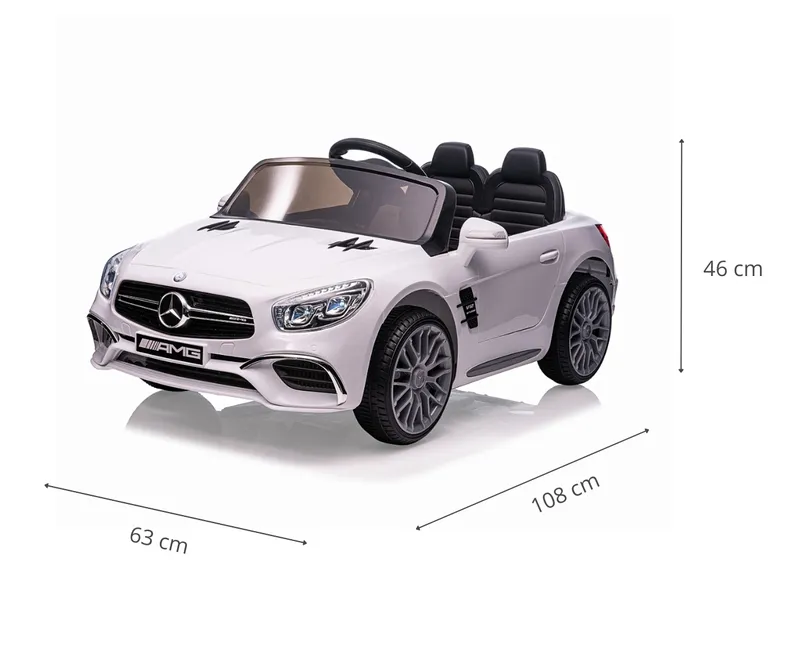 MILLY MALLY 5732 Pojazd Na Akumulator MERCEDES -Benz SL65 AMG White