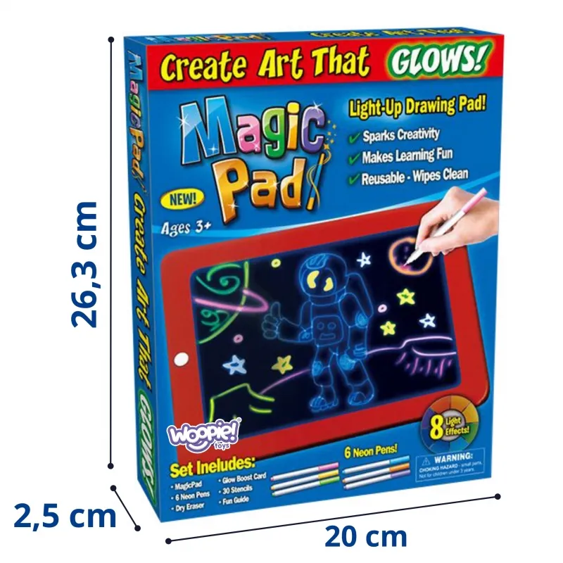 WOOPIE 56195 Magiczny Tablet Graficzny Neonowy
