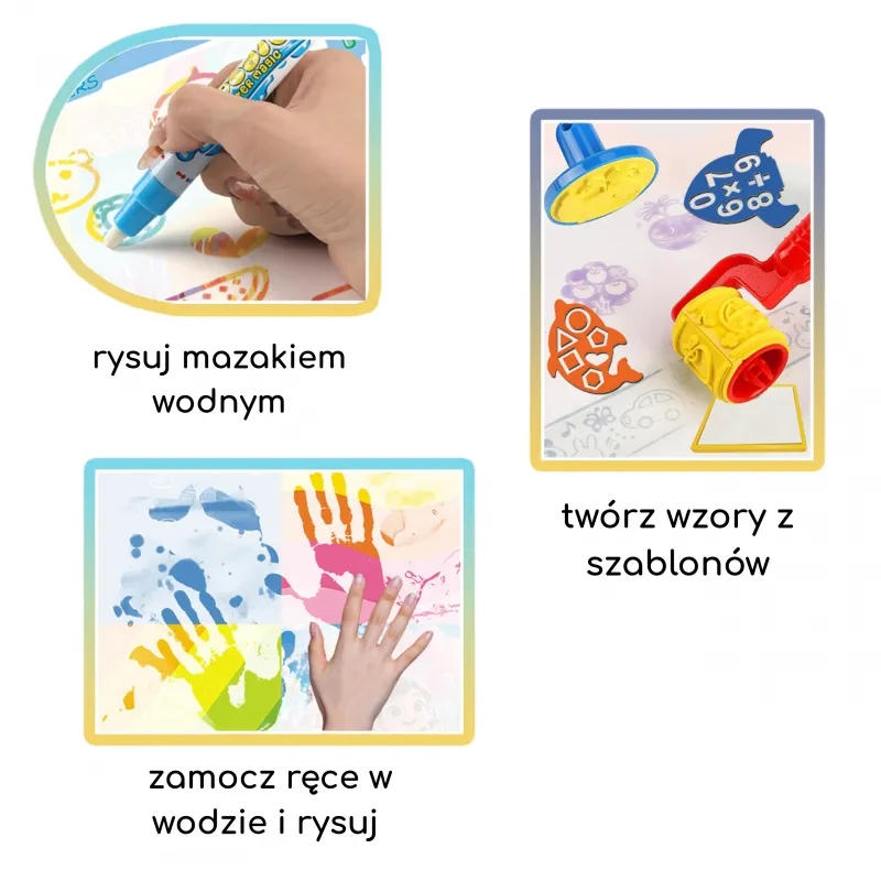 WOOPIE 56072 Mata Wodna Do Rysowania Z Akcesoriami