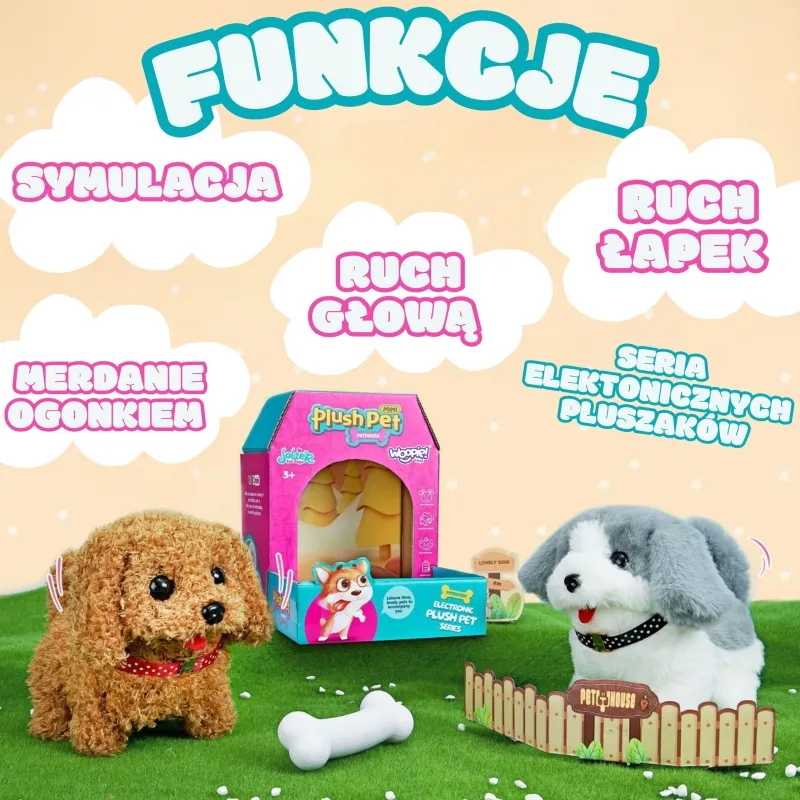 WOOPIE 55266 Piesek Interaktywny Pudel