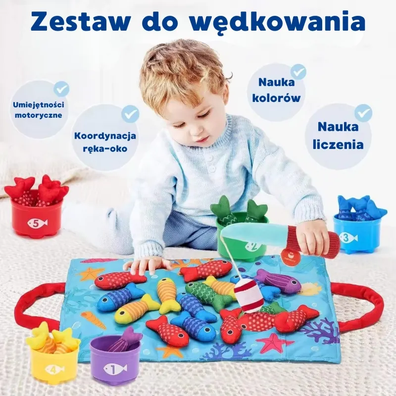 WOOPIE 54566 Zestaw Małego Wędkarz Nauka Liczenia