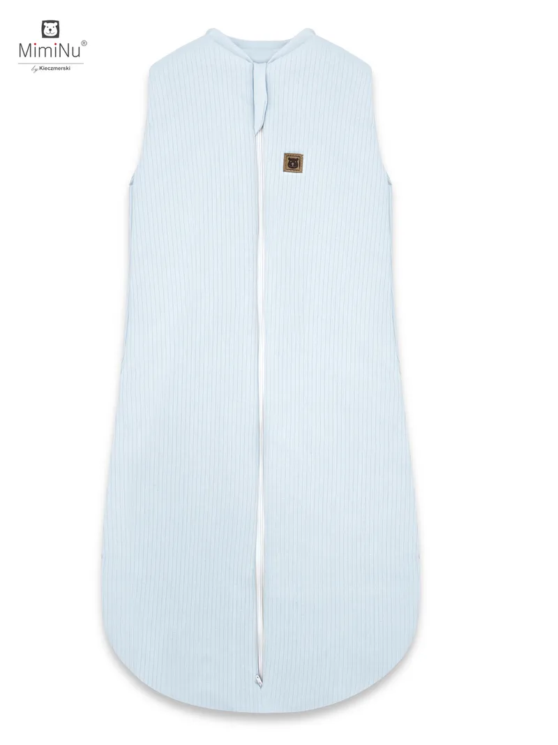 KIECZMERSKI Śpiworek Do Spania Całoroczny MIMINU SOFT TEDDY 2,5 TOG 62/76CM 3-12M - Niebieski