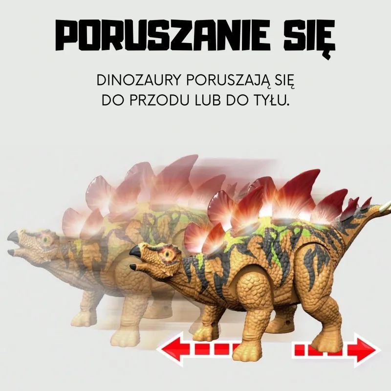 WOOPIE 53972 Zdalnie Sterowany Dinozaur Stegozaur