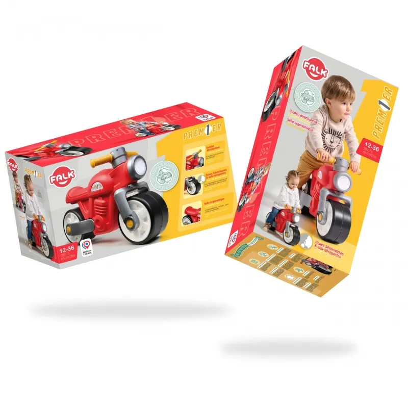 FALK 450S Moto Premier Motocykl Biegowy - Czerwony