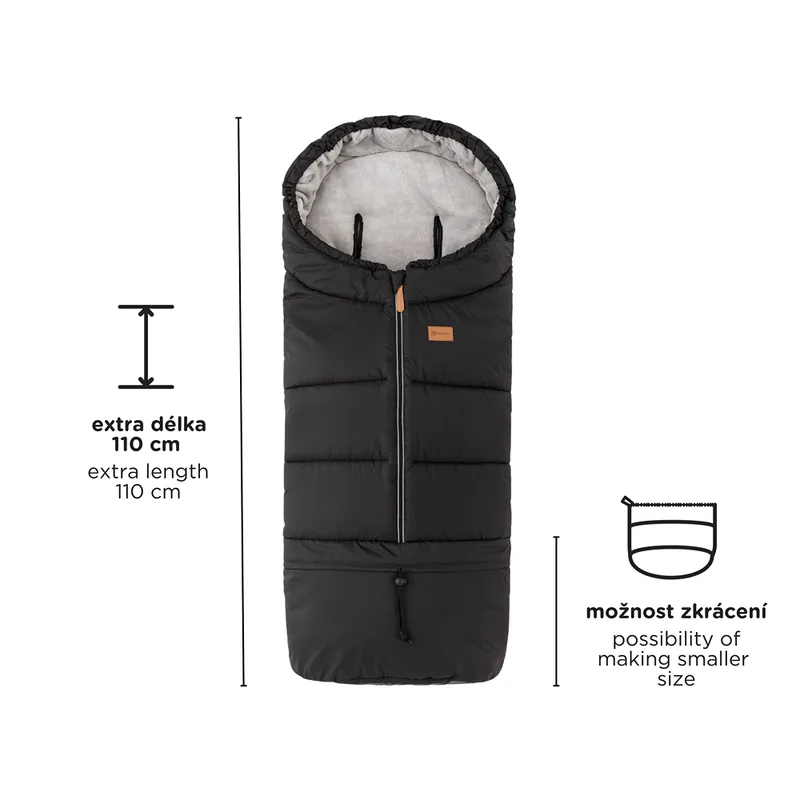 PETITE&MARS 531995 Zimowy Śpiworek Jibot 3w1 Charcoal Grey