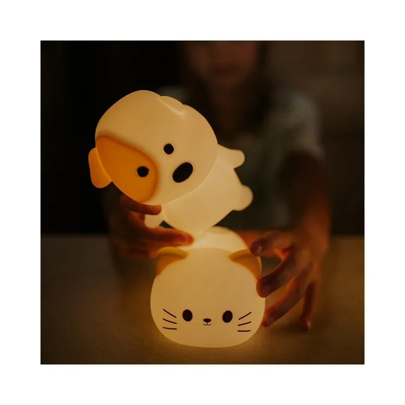 MARY'S MW61485 Lampka Nocna RGB Z Dźwiękiem Leniwy Piesek