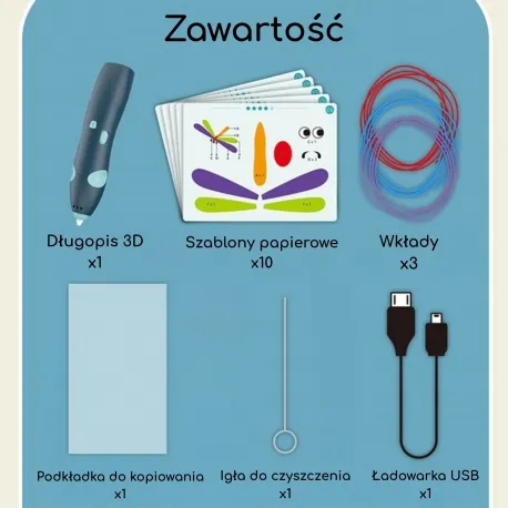 WOOPIE 56188 Długopis 3D Z Akcesoriami