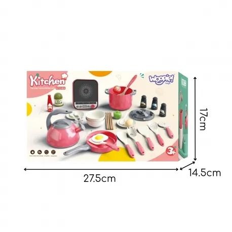 WOOPIE 56515 Zestaw Narzędzi Kuchennych - Różowy