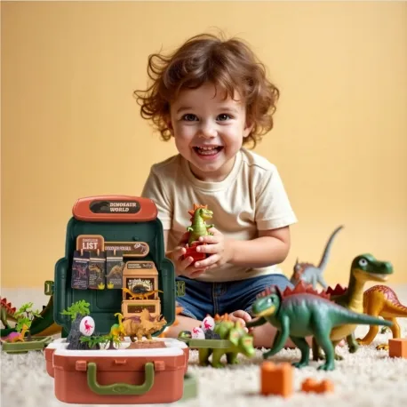 WOOPIE 57093 Walizka Dinosaur World - Edukacyjny Zestaw