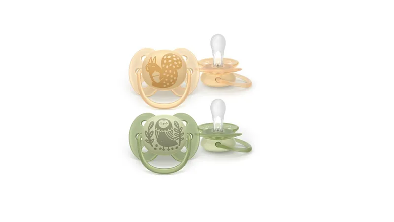 AVENT SCF091/46 Smoczek Ultra Soft Forest Friends 6-18M Wiewiórka / Sowa
