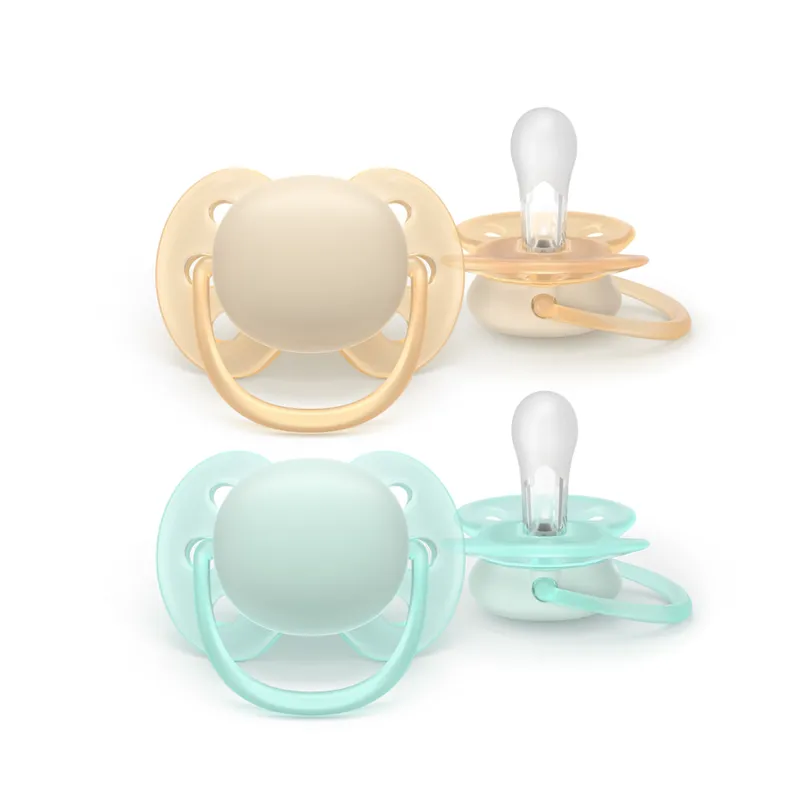 AVENT SCF091/40 Smoczek Ultra Soft 0-6M Beżowy / Miętowy