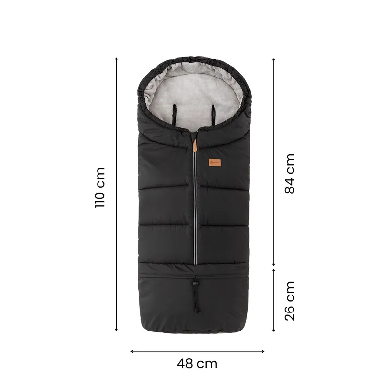 PETITE&MARS 531686 Zimowy Śpiworek Jibot 3w1 Quiet Grey