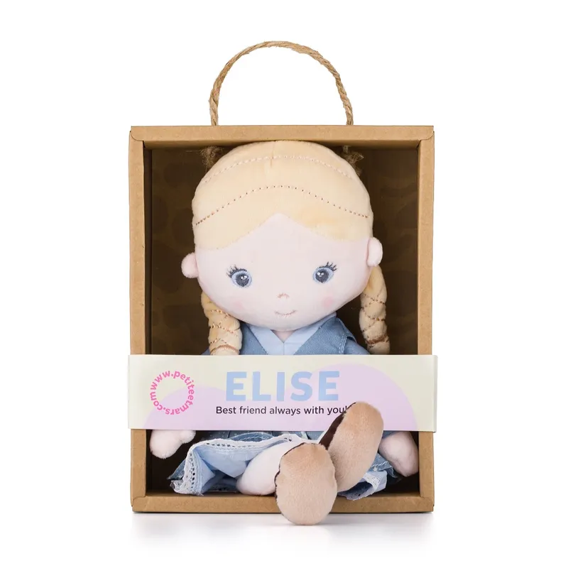 PETITE&MARS 622748 Pluszowa Laleczka Elise 0+ 35 cm