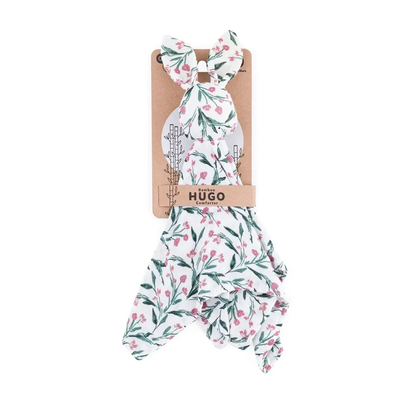 PETITE&MARS 416364 Bambusowa Muślinowa Przytulanka Hugo Pink Meadow