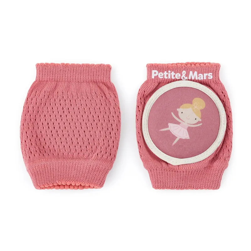 PETITE&MARS 522820 Elastyczne Nakolanniki Do Raczkowania Follow Dusty Rose 6 m