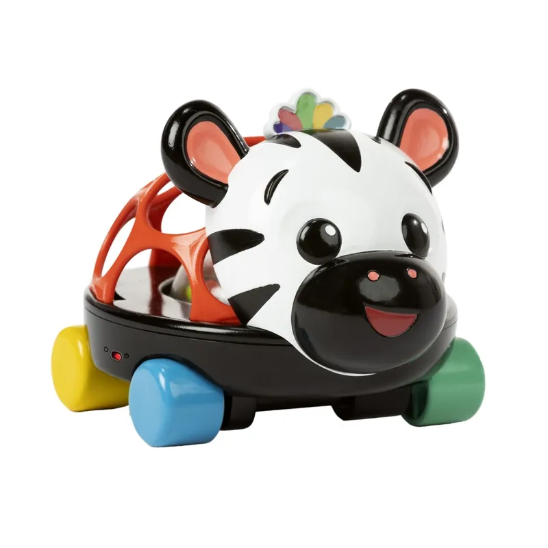 OBALL 16772-6 Zabawka Samochód Z Grzechotką Curious Car Zen Zebra 3 m