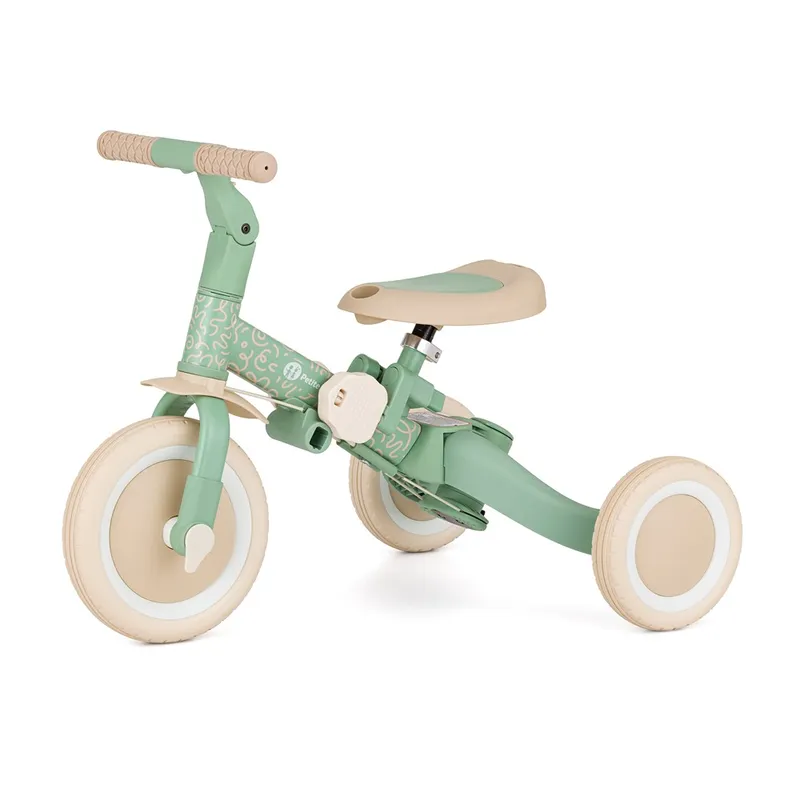 PETITE&MARS 613480 Wielofunkcyjny Rowerek Trójkołowy 5w1 Turbo Green Twist