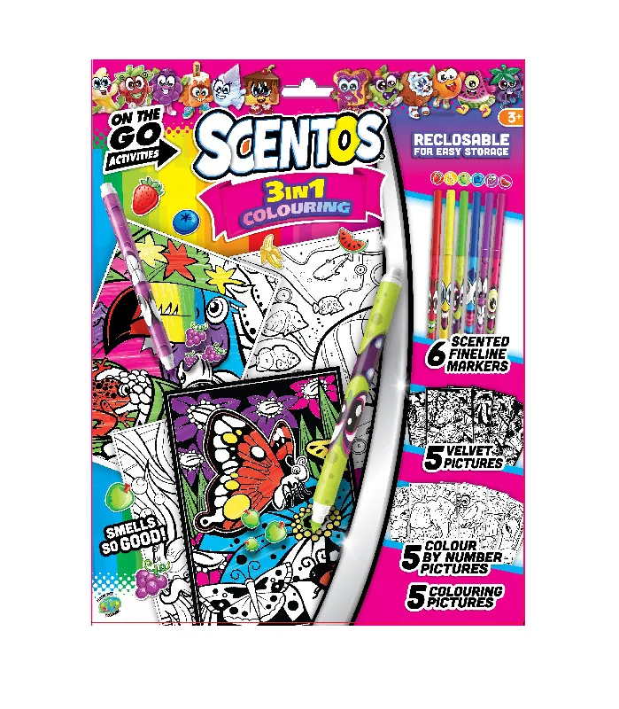 SCIENTOS ST 10533 Pachnący Zestaw - Kreatywna Teczka Display 12 szt