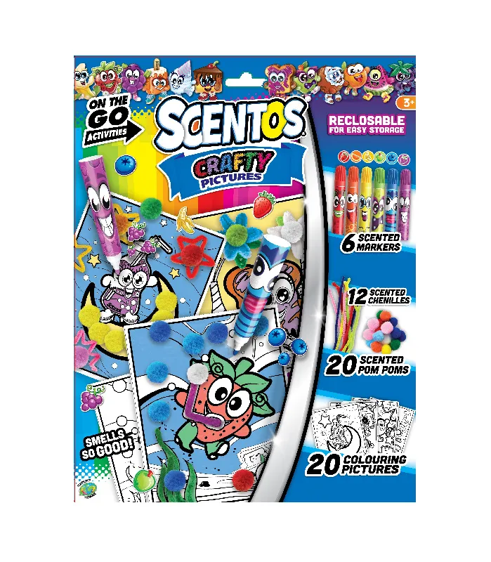 SCIENTOS ST 10533 Pachnący Zestaw - Kreatywna Teczka Display 12 szt