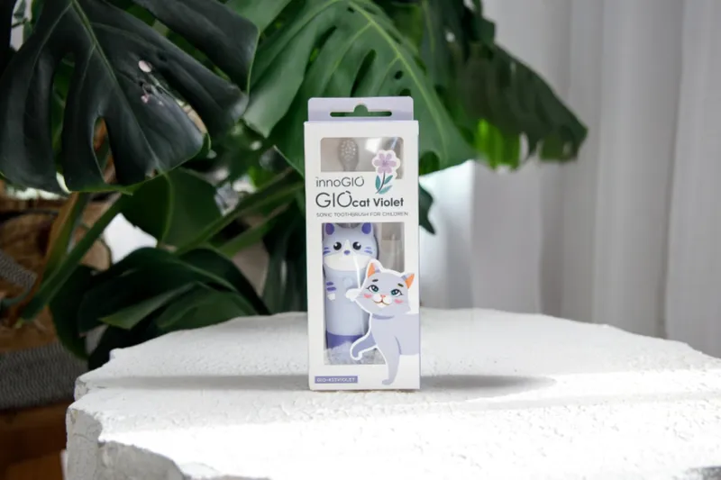 INNOGIO GIO-453VIOLET Soniczna Szczoteczka Dla Dzieci GIOcat - Fioletowa