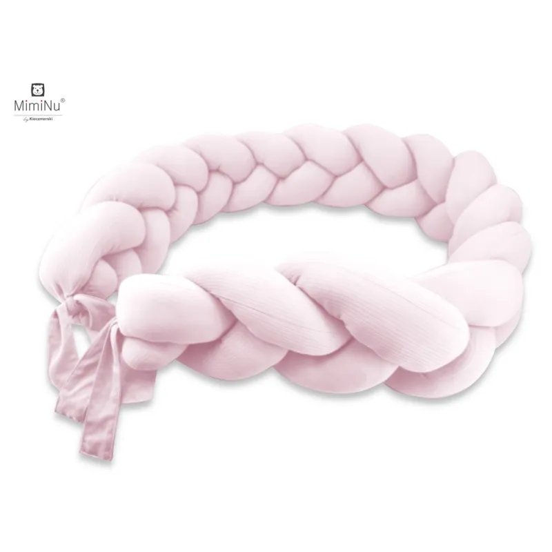 KIECZMERSKI Ochraniacz - Warkocz MIMINU SOFT 220-240CM Pudrowy Róż