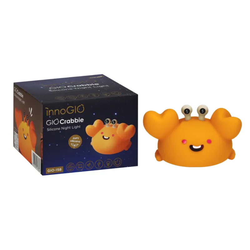 INNOGIO GIO-158 Silikonowa Lampka Nocna GIOcrabbie