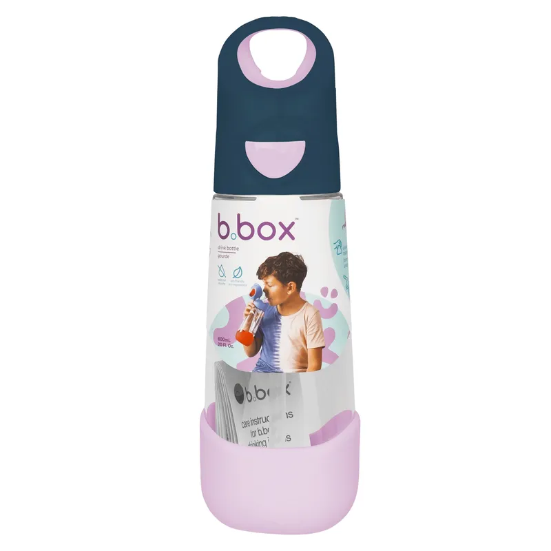 B.BOX BB00225 Butelka Na Wodę Tritanową Ze Słomką 600ml Indigo Rose