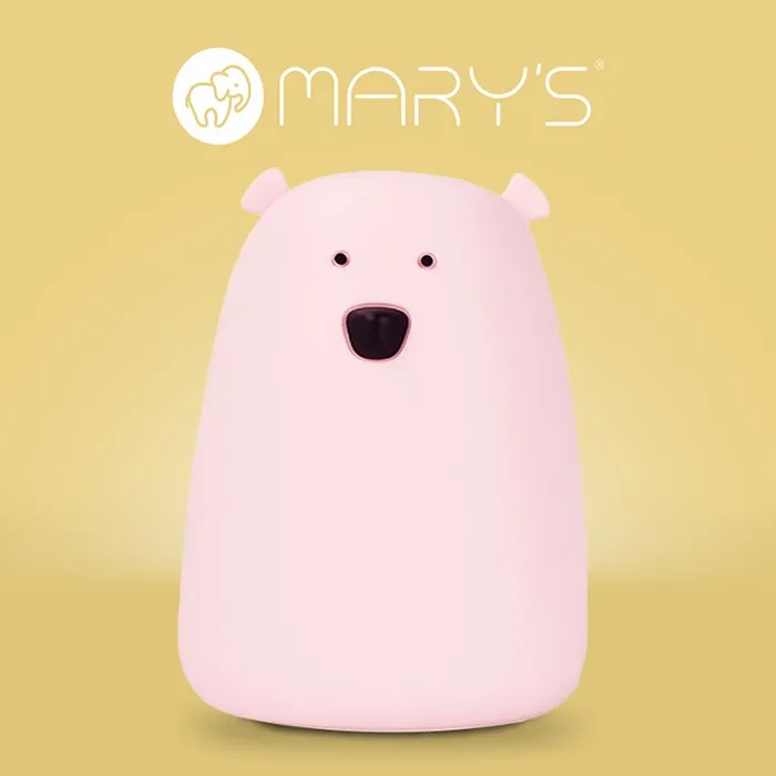 MARY'S MW20787 Lampka LED Miś Duży RGB+WW+RC Z Pilotem - Różowy