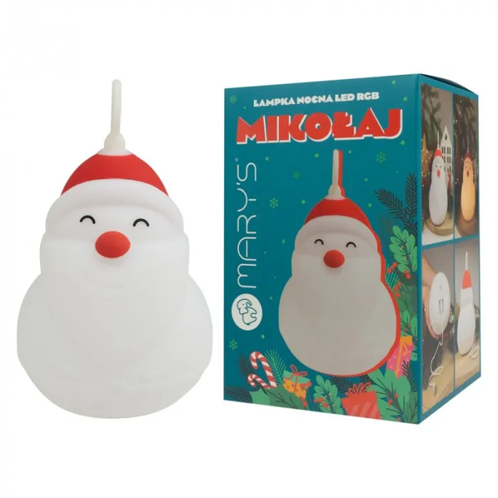 MARY'S MW61110 Lampka Nocna LED Mikołaj RGB