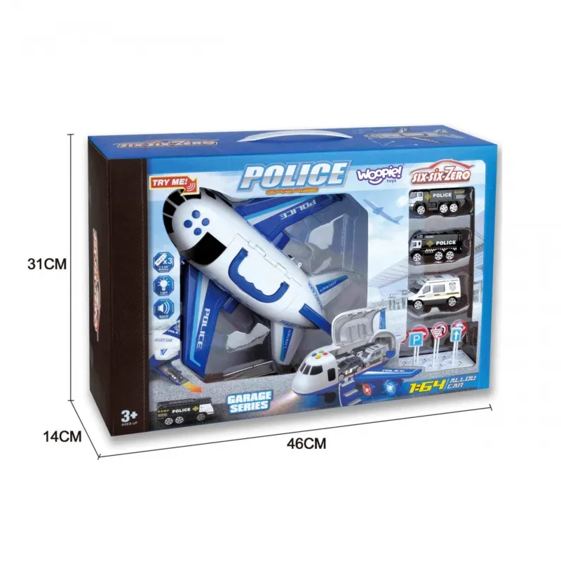 WOOPIE 58144 Samolot Transporter Policyjny