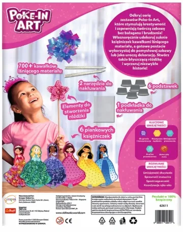 TREFL 62611 Skillmatics Poke-In Art Magiczne Księżniczki