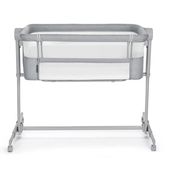 KINDERKRAFT Łóżeczko Dostawne Nestee Up 2 Light Grey