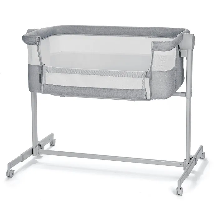 KINDERKRAFT Łóżeczko Dostawne Nestee Up 2 Light Grey